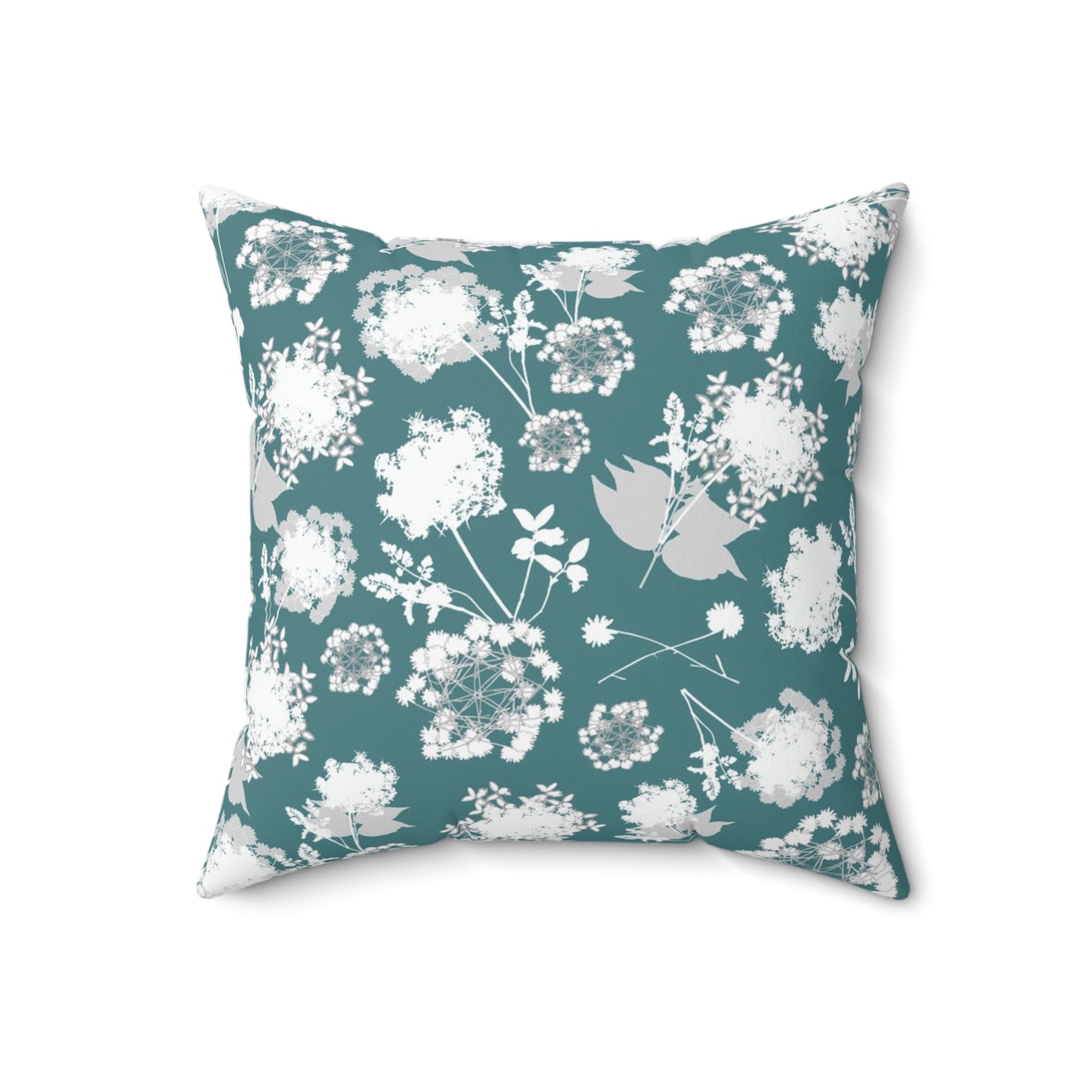 "Some Little Arctic Flower" Spun Polyester Square Pillow