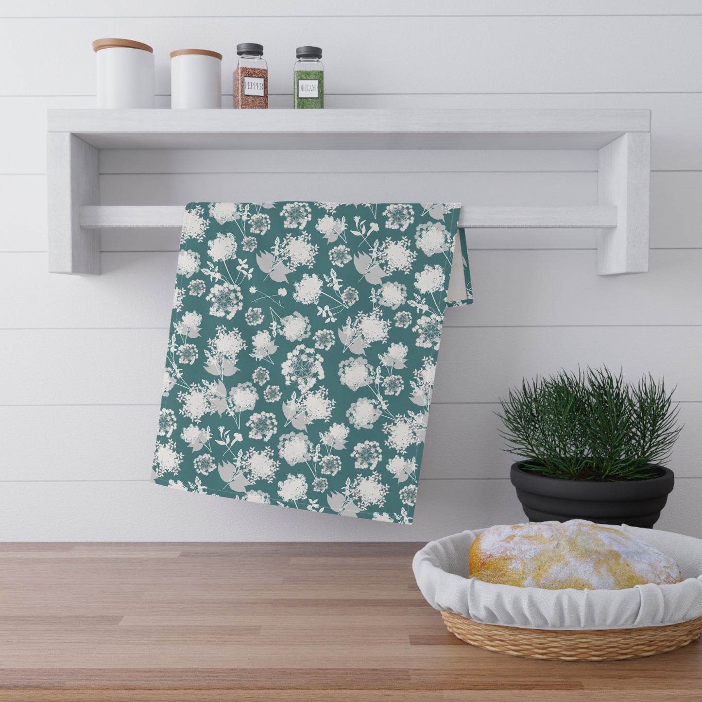 "Some Little Arctic Flower" Kitchen Towel