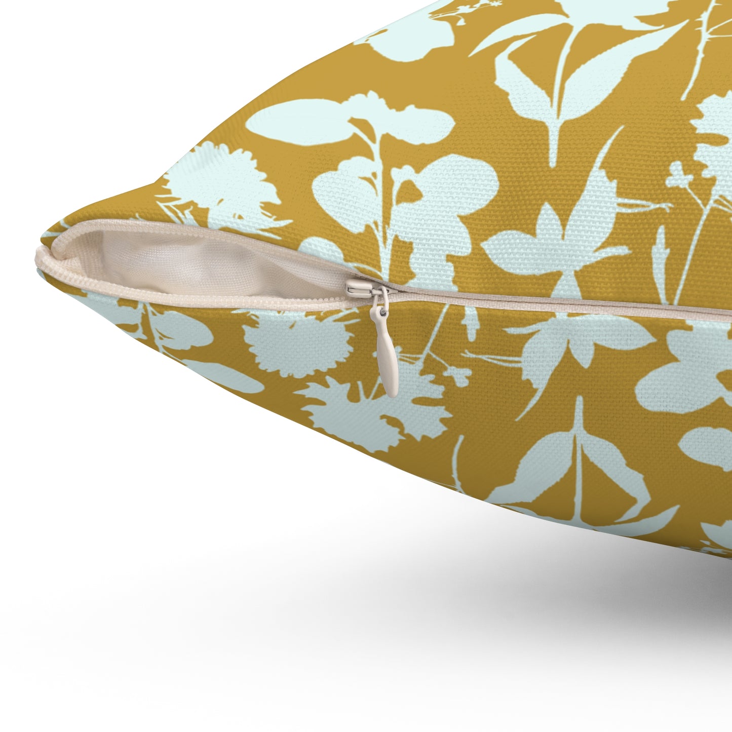 "The Smallest Gamboge Hand" Spun Polyester Square Pillow