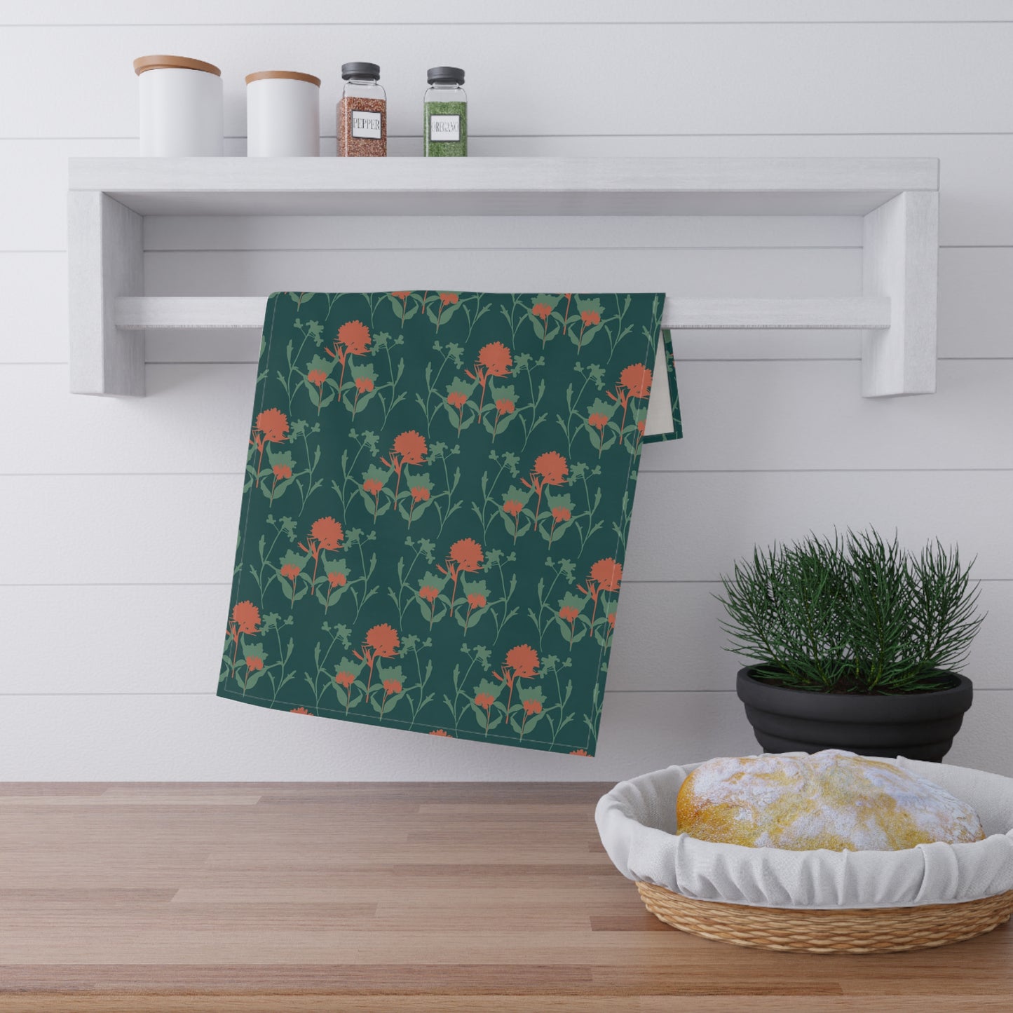 "An Emerald Court" Kitchen Towel