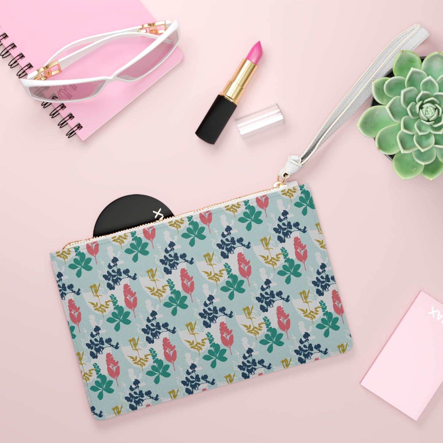 "Hidden in Her Flowers" Clutch Bag