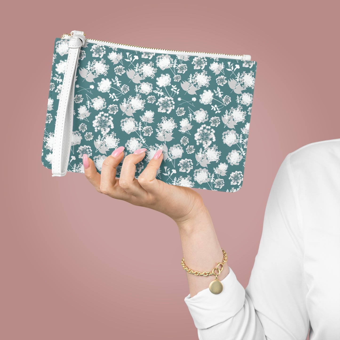 "Some Little Arctic Flower" Clutch Bag