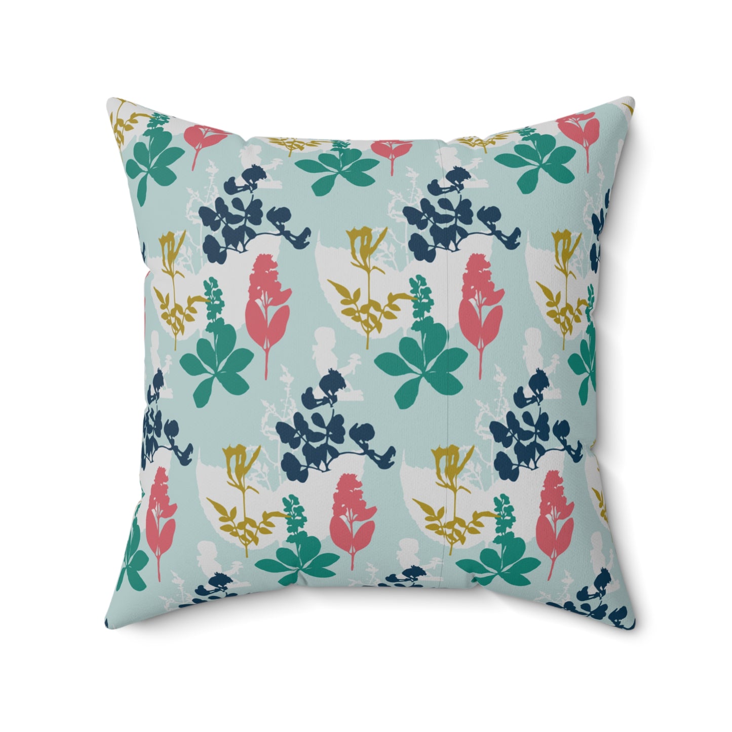 "Hidden in Her Flowers" Spun Polyester Square Pillow