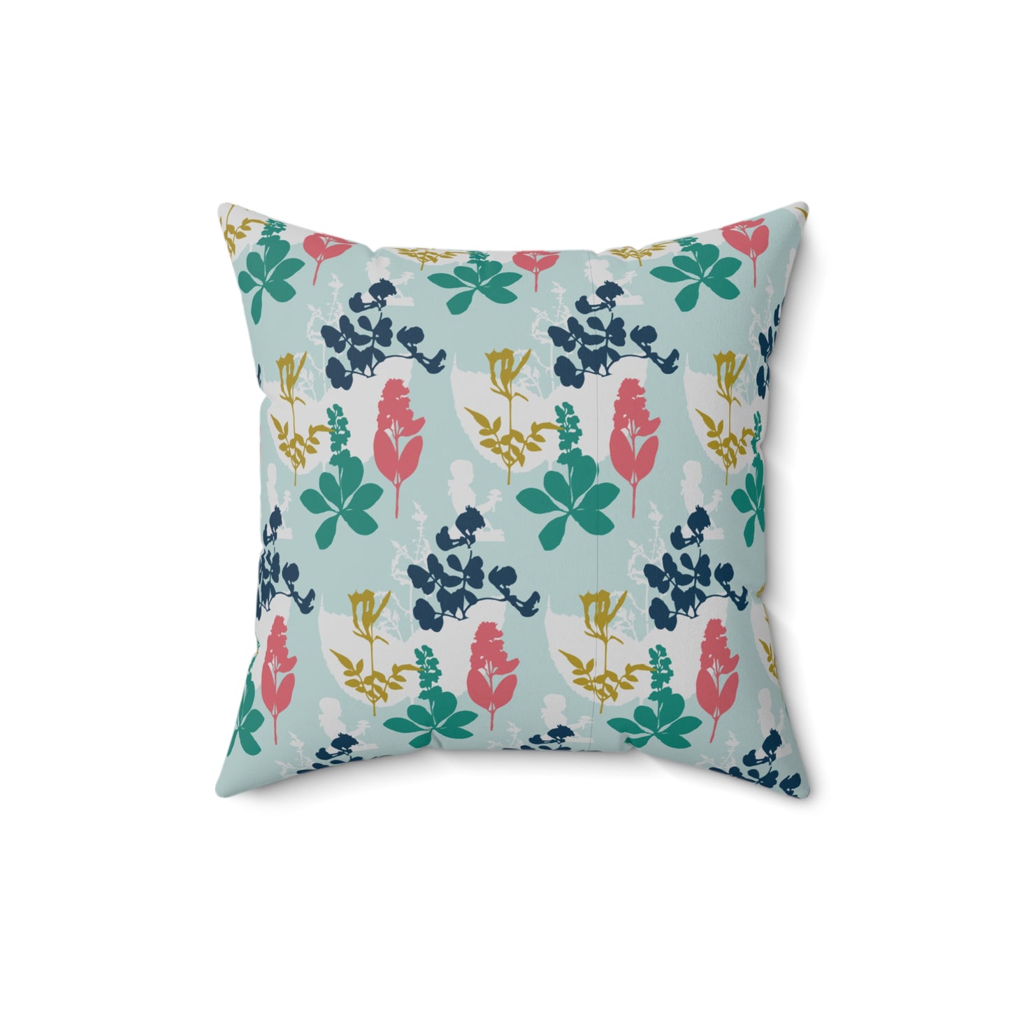 "Hidden in Her Flowers" Spun Polyester Square Pillow