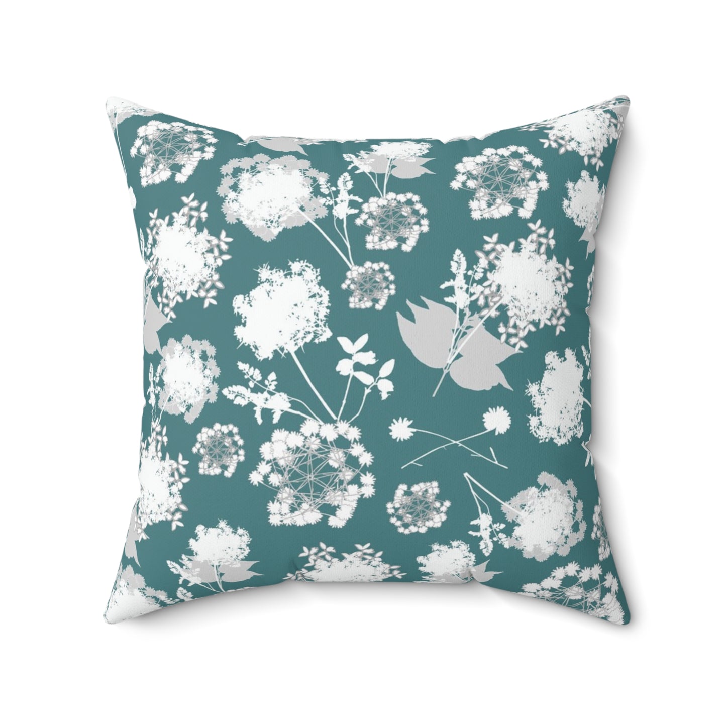 "Some Little Arctic Flower" Spun Polyester Square Pillow