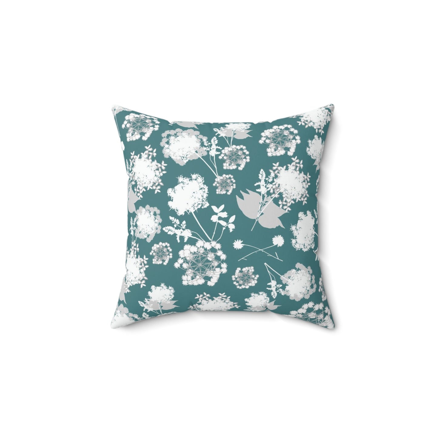 "Some Little Arctic Flower" Spun Polyester Square Pillow