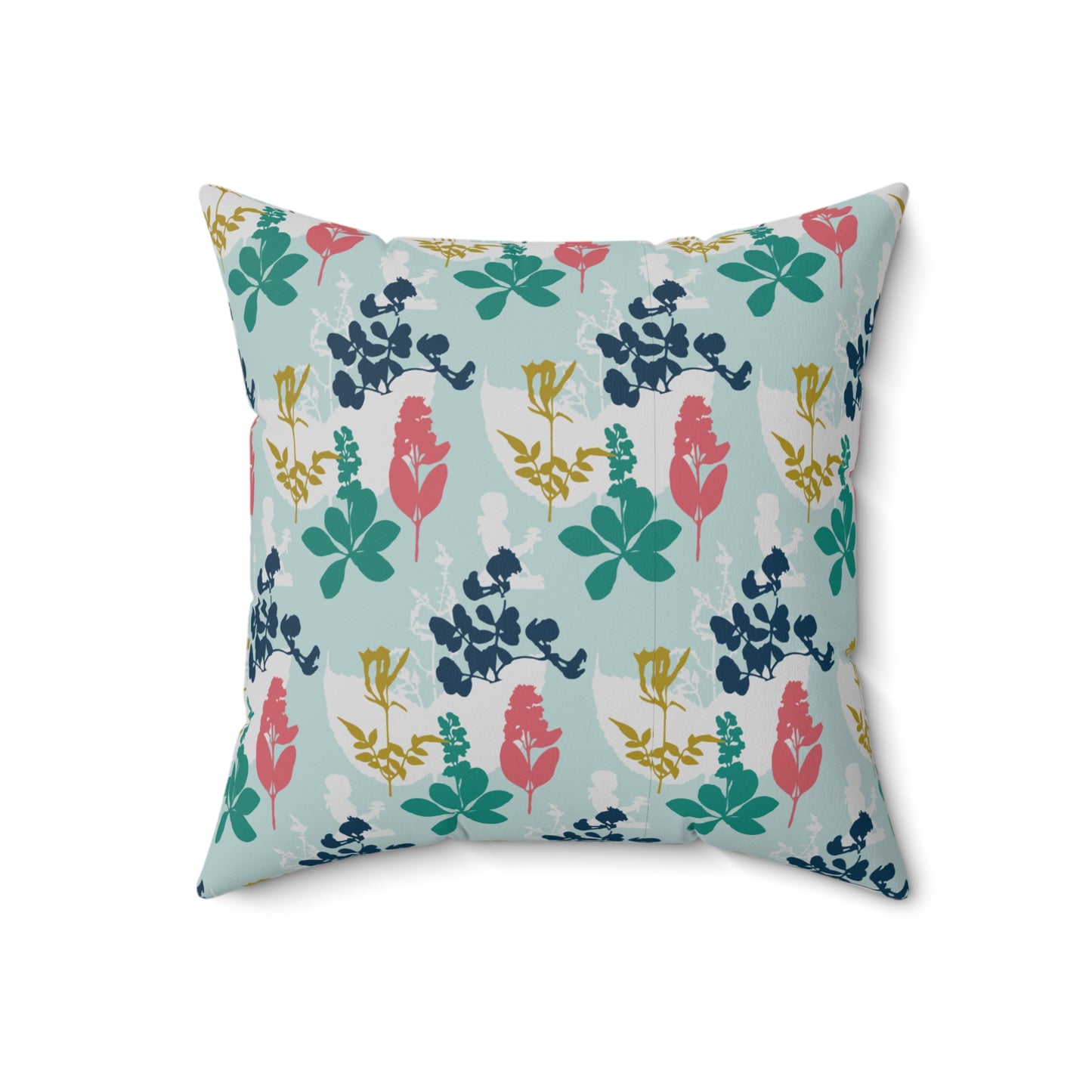 "Hidden in Her Flowers" Spun Polyester Square Pillow