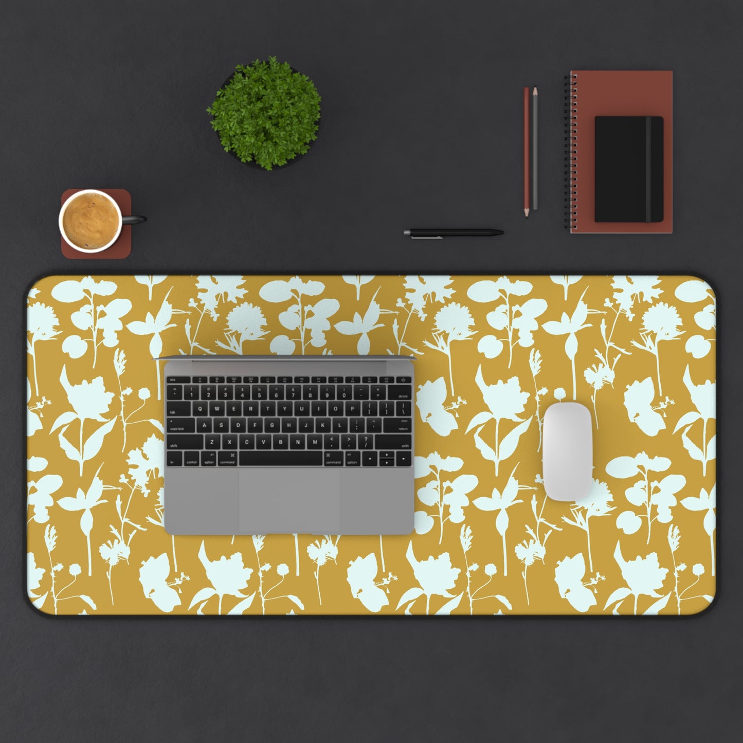 "The Smallest Gamboge Hand" Desk Mat