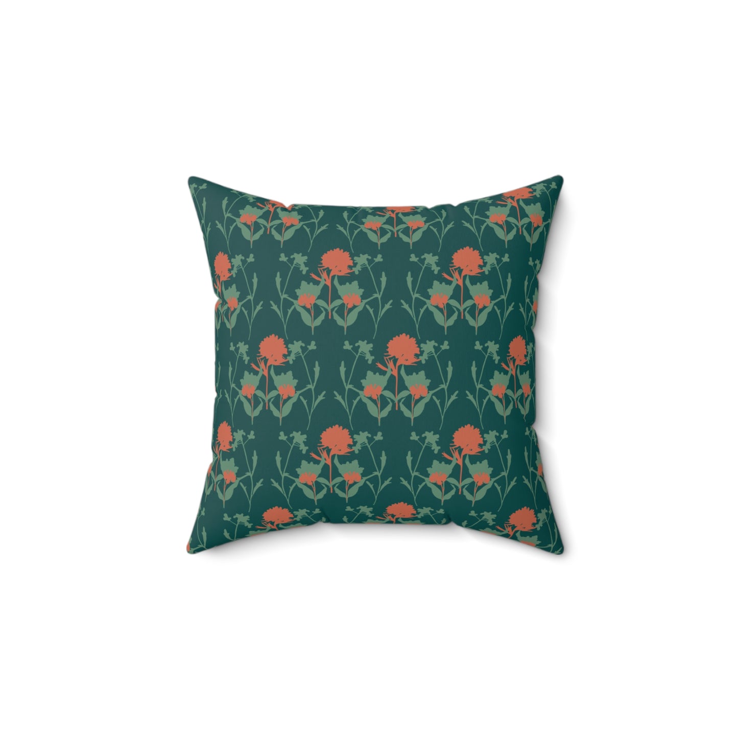 "An Emerald Court" Spun Polyester Square Pillow