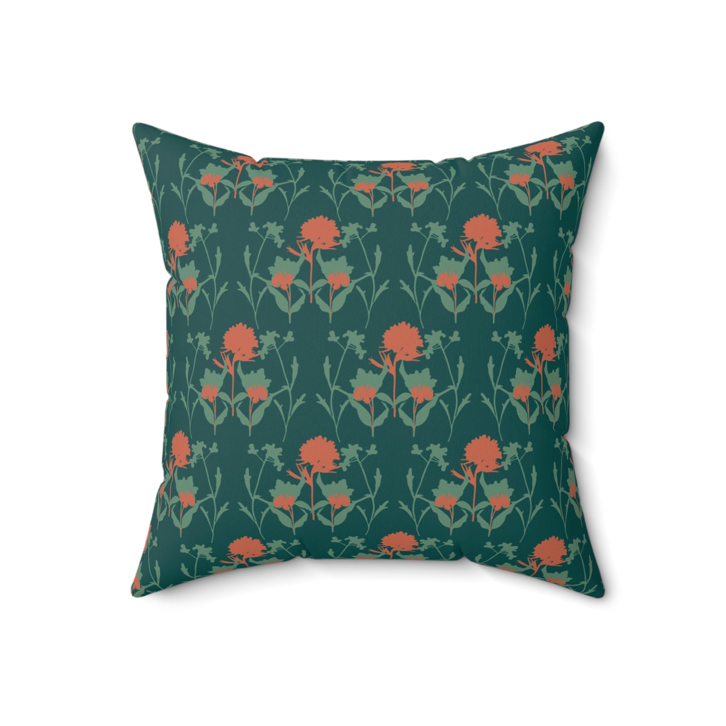 "An Emerald Court" Spun Polyester Square Pillow