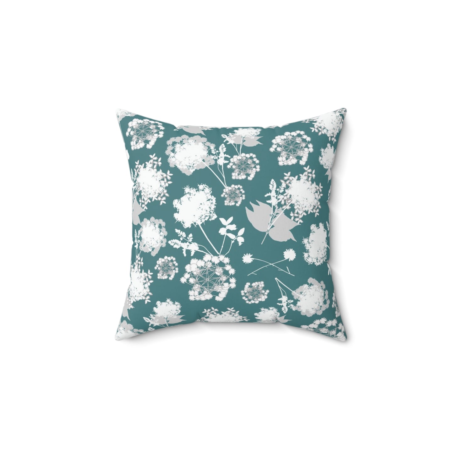 "Some Little Arctic Flower" Spun Polyester Square Pillow