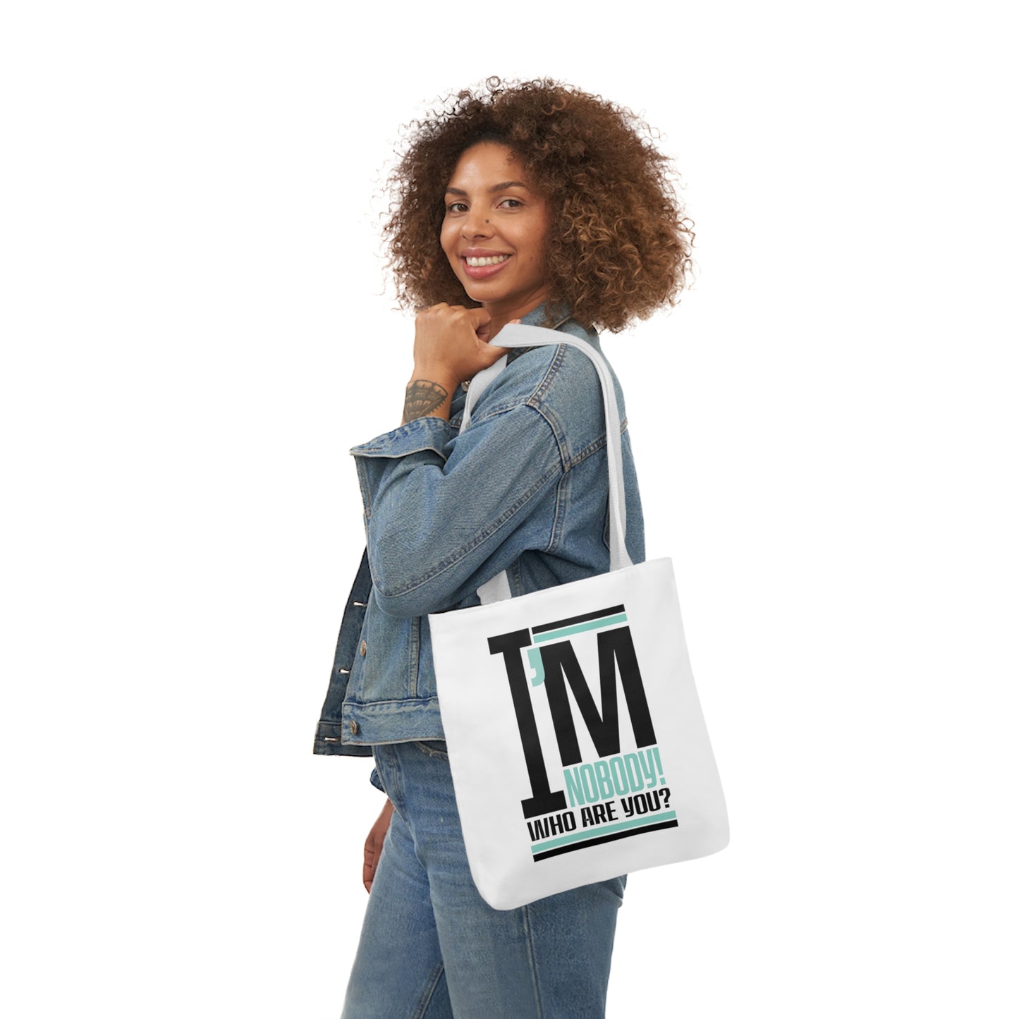 "I'm Nobody! Who Are You?" Double-Sided Canvas Tote Bag