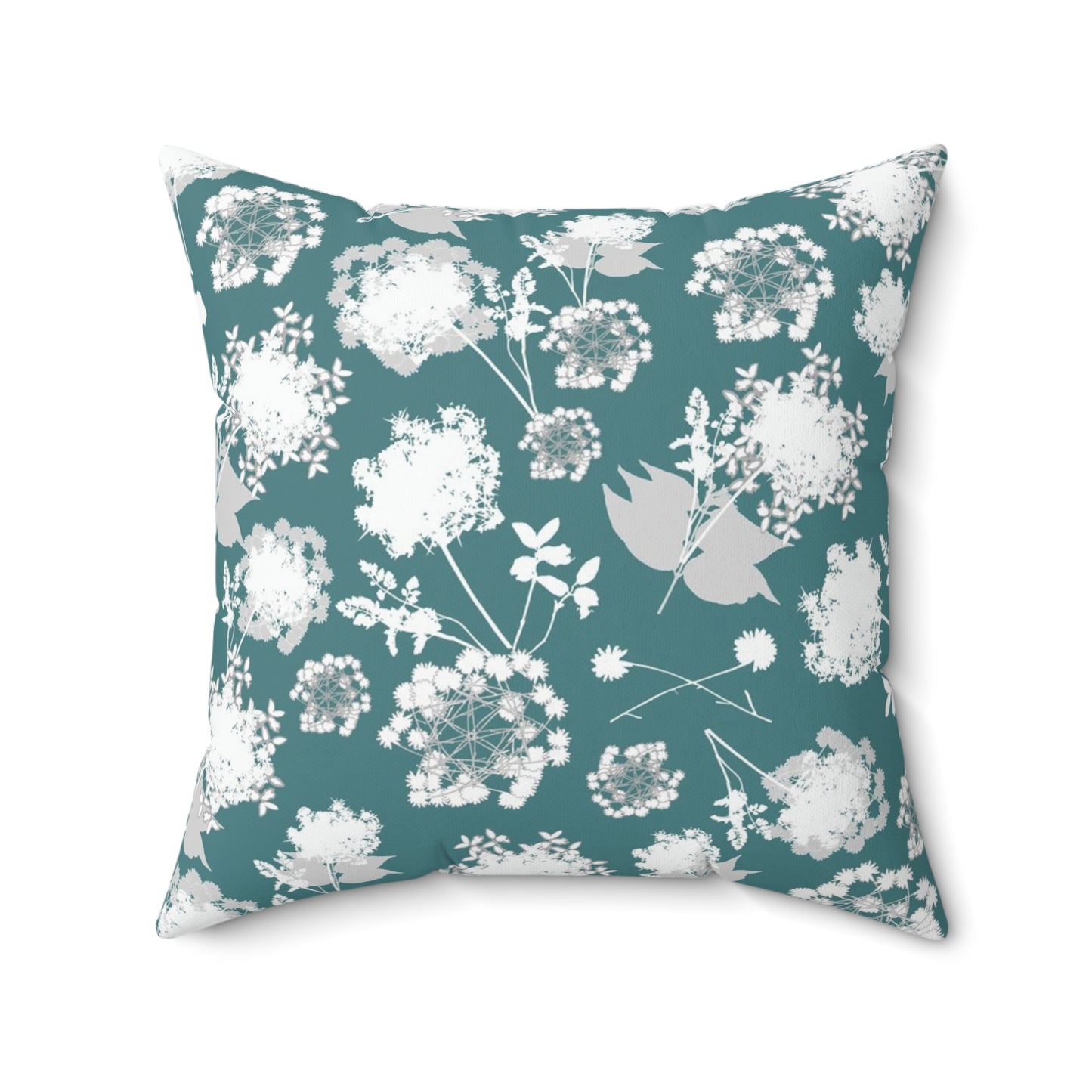 "Some Little Arctic Flower" Spun Polyester Square Pillow