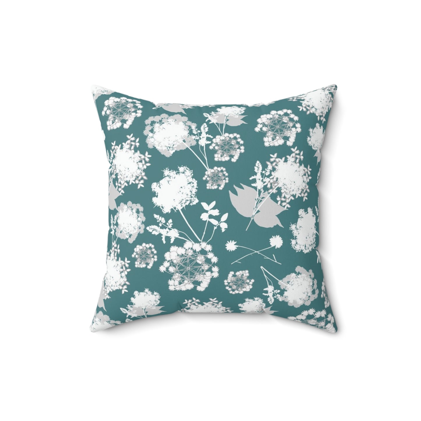 "Some Little Arctic Flower" Spun Polyester Square Pillow